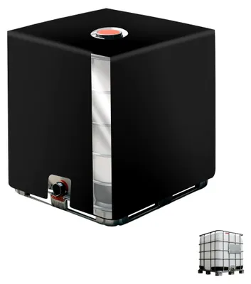 Produktbild von IBC Tank Abdeckung 1000L, 120x100x116cm Abdeckplane für Wassertank, UV-Schutzplane für Regenwassertank, geeignet für IBC-Behälter