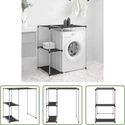Produktbild von The Living Store Waschmaschinenregal Schwarz 87x55x90,5 cm Eisen