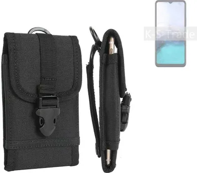 Produktbild von K-S-Trade Holster Handy Hülle kompatibel mit HiSense R12 5G Holster Handytasche Gürtel Tasche Schutz Hülle Robust Outdoor schwarz