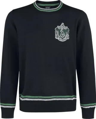 Produktbild von Harry Potter - "Slytherin" Sweatshirt für Herren, Zum Überziehen CD1645 (XXS) (Schwarz)