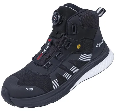 Produktbild von Elysee Sicherheitsstiefel CUSHIONPRO Max S3S FO SR SC ESD Gr. 37 schwarz/weiß