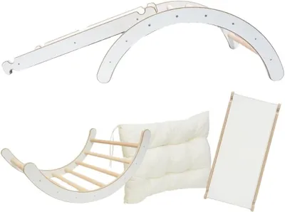 Immagine prodotto di Struttura gioco multifunzione 3-in-1 con scivolo, ideale per interni
