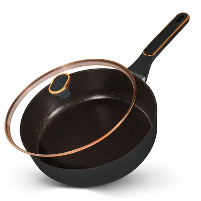 Produktbild von STONELINE® Schmorpfanne 28 cm Roségold | mit Deckel