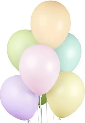 Produktbild von 10 pastell Luftballons Mix bunt
