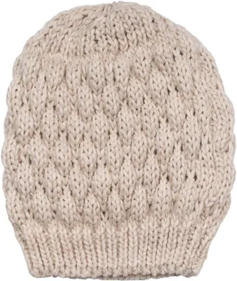 Produktbild von styleBREAKER Damen Strick Beanie Mütze mit Bubblemuster, Einfarbige Winter, Raspberry Pattern Strickmütze 04024193