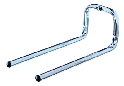 Produktbild von Alberts Wandhaken | wahlweise in verschiedenen Ausführungen | doppelt gerade | galvanisch blau verzinkt | Durchmesser Ø12 mm | 90 x 80 x 200 mm | 3er Set