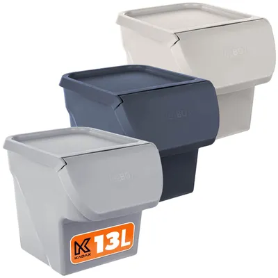 Produktbild von KADAX Kartoffel Aufbewahrungsbox 13L 3er Set Kartoffelbox Gemüsebox zur Aufbewahrung von Kartoffeln Zwiebelbox Kartoffelbehälter Futterbox Kartoffelkiste (Hellgrau, Dunkelgrau, Weiß)