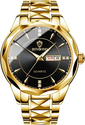 Produktbild von Watch Für Herren, 3ATM Wasserdicht Kalender diamantförmiges Analoge Quarz Paaruhren Herrenuhren Edelstahlarmband Uhr mit leuchtende Zeiger