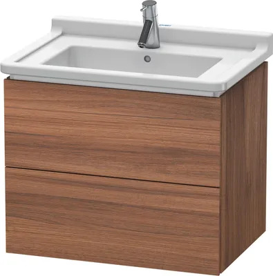 Produktbild von Waschtischunterbau L-CUBE 469x670x558mm nussbaum natur nussbaum natur