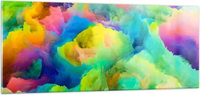 Produktbild von Bilder auf glas - Abstraktion modern - 100x40cm - Glasbilder - Wandbilder - Kunstdruck - zum Aufhängen bereit - Wanddekoration aus Glas - Glas Bilder - Wandbild auf Glas - Einteilig - GAB100x40-4055