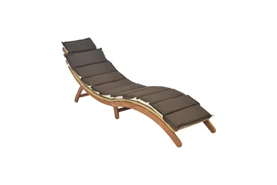 Produktbild von Merxx Gartenliege Capri, inkl. Auflage, klappbar - Akazie/Kunststoffgeflecht