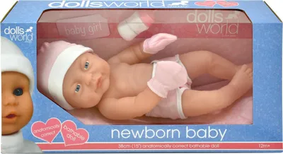 Produktbild von Babydoll-Puppe für Mädchen, 38 cm Größe