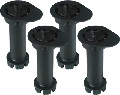 Obrázek produktu pro Balení 4 nábytkových nožiček kulatých pt11 130-200mm ne 96301 micel