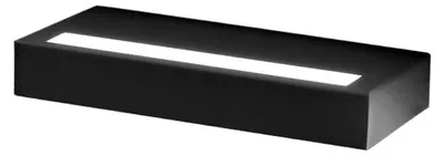 Produktbild von Gealuce GAP521 Wandleuchte – 20-W-LED-Wandleuchte, dimmbar, 2042 lm, 3000 K, indirektes Licht, Schutzart IP20, Aluminium, satiniert schwarz