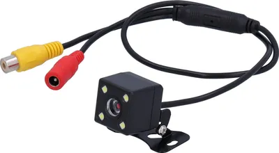 Immagine prodotto di Telecamera di retromarcia per auto 140° esterna 4 LED HD - targa notturna montata per 12 V montata