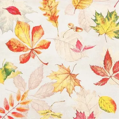Obrázok produktu pre 20 servítok Scattered Foliage – Rozptýlené jesenné lístie 33 x 33 cm