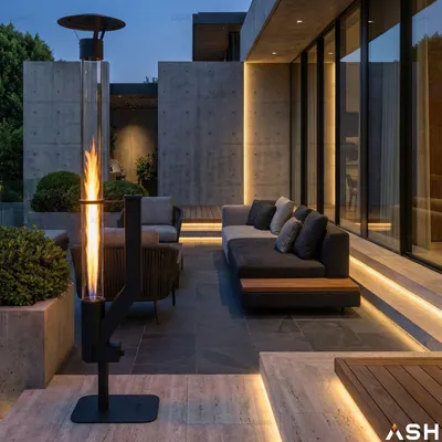Image de ASH Pellet Stove - Capri Atmospheric Terrace Heater