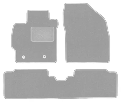 Immagine prodotto di Tappetini in velluto Grigio per Toyota Auris I 2006-2013 Set 3 pezzi