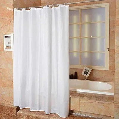Obrázek produktu pro Sprchový závěs z polyesteru odolný proti plísním, bílý, 180 x 220 cm