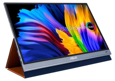 Image de ASUS ZenScreen MQ16AHE Écran d'ordinateur 39,6 cm (15.6") 1920 x 1080 pixels Full HD OLED Argent (90LM07SV-B02170)