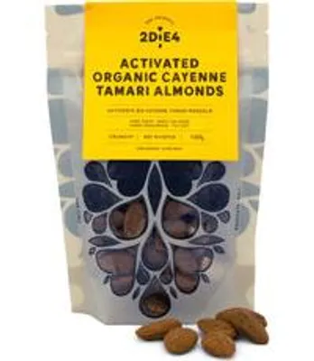 Produktbild von 2DiE4 Live Foods: Aktivierte  Cayenne Tamari Mandeln (100g)