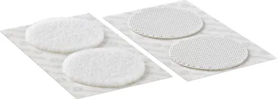 Produktbild von VELCRO® Klettpunkte Extra Stark Selbstklebend, Haken & Flausch 45mm x 6 sets Weiß