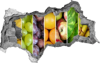 Produktbild von Selbstklebender Loch-3D-Aufkleber 95x73 cm Obst