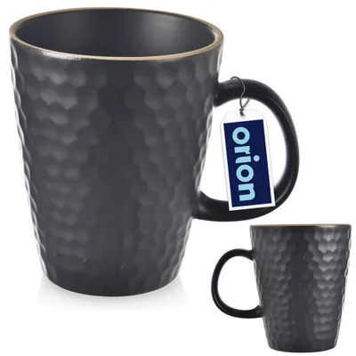 Produktbild von Orion Becher Keramikbecher Tasse Trinkbecher aus Keramik schwarz TEA TIME 420 ml