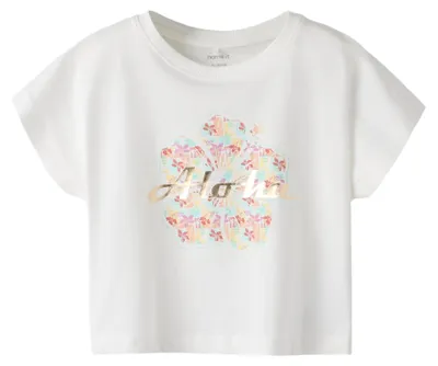 Productafbeelding van NAME IT meisjes top, model Nkfhelen Sh Capsl, kleur Cloud Dancer, maat 116 cm