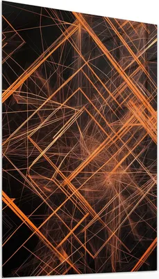 Produktbild von Glasbild 40x60cm in XXL für Wohnzimmer, Schlafzimmer Motiv Geometrisches Muster