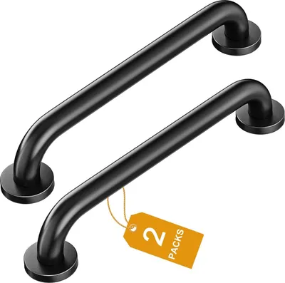 Produktbild von Famanu Duschgriff für Senioren - 2 Stück, 41 cm, Edelstahl