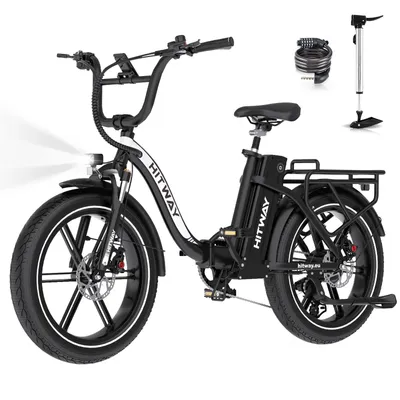 Produktbild von HITWAY BK6SPRO E Bike,Elektrofahrrad Faltbares,All-Terrain E-Bike mit 20 *4,0 Zoll Fat Reifen,48V 18Ah Akku,250W Motor 25 km/h 7-Gang, 60-140 km
