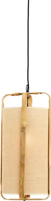 Zdjęcie produktu dla Light & Living - lampa wisząca - Sendai - beżowy - bambus juta - Ø 32cm - E27 - 2972982