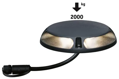Zdjęcie produktu dla Paulmann Plug & Shine LED Bodenaufbauleuchte Warmweiß Einzelspot Zweifacher Lichtaustritt, 180° - tylko w języku francuskim