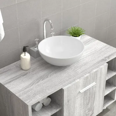 Image de vidaXL Lavabo blanc 28x28x10 cm Céramique