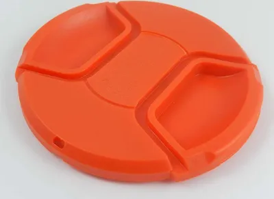 Produktbild von vhbw Universal Objektivdeckel 82 mm für Kamera - Kunststoff Rot, mit Innengriff
