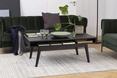 Produktbild von Couchtisch >Marte< in schwarz - 130x50x70cm (BxHxT)
