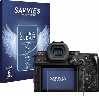 Produktbild von 6x Für Panasonic Lumix DC-G9 II Schutzfolie Savvies Displayschutz Display Schutz Folie Klar Transparent
