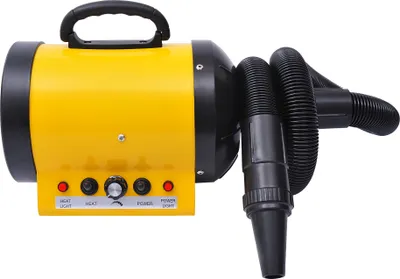 Produktbild von PawHut Profi Hundefön Tierfön Pet Dryer Flüsterfön Hundetrockner 2800W Metall Gelb 40 x 16 x 20 cm