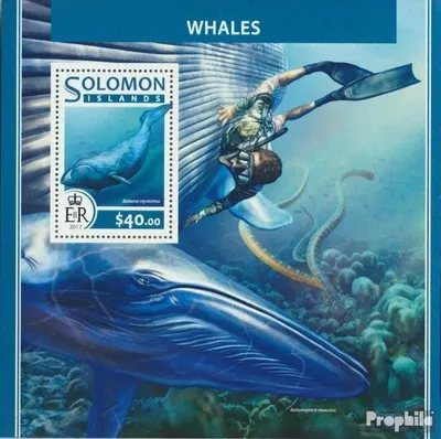 Produktbild von Briefmarken Salomoninseln 2017 Mi Block 641 (kompl. Ausg.) postfrisch Wale