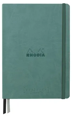 Produktbild von Rhodia Goalbook A5 Umschlag, 80 Bl glattes, kariert/dot 120g, Wassergrün 194448C