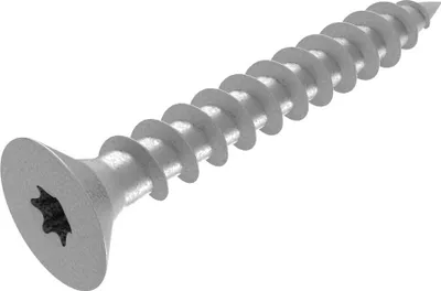 Produktbild von SECCARO Spanplattenschraube 6 x 45 mm, Edelstahl V2A VA A2, Holzschraube mit Vollgewinde, TX / Innensechsrund, 150 Stück