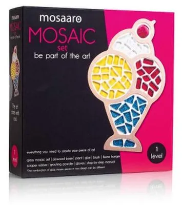 Produktbild von Kreativ-Set Mosaik-Eis, farbenfrohes Kunstwerk für kleine Künstler