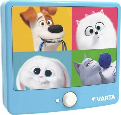 Imagen del producto de Varta LED Lamparilla Life Of Pets 2 Azul 3X AAA Baterías Bewegunsmelder Sensor