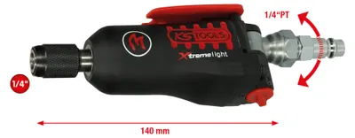 Obrázek produktu pro KS TOOLS 1/4" MONSTER Xtremelight Mini-Bit-Druckluft-Schlagschrauber mit Umschaltwippe 108Nm