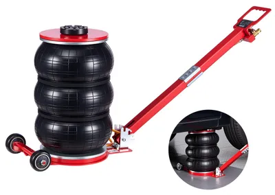 Immagine prodotto di Cric pneumatico per auto VEVOR Cric pneumatico da 5 t con 6 tubi in acciaio e impugnatura lunga regolabile, altezza di sollevamento 140-464 mm, sollevamento rapido, cric pneumatico per auto SUV e pick-up