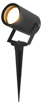 Image de HOFTRONIC - Spot à piquer LED jardin GU10 4W 345lm 4000K Noir IP65 Dimmable Inclinable