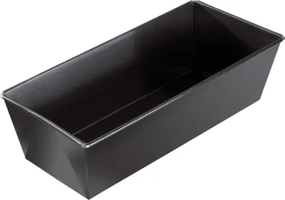 Produktbild von Dr. Oetker Kastenform 25 cm, Königskuchenform mit Antihaftbeschichtung, hochwertige Form, eckige Kuchenform (Farbe: schwarz)