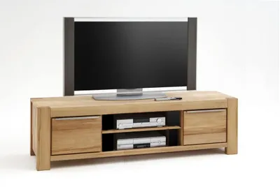 Produktbild von TV-Kommode Nena Kernbuche Massiv geölt mit durchgehenden Lamellen B.175cm