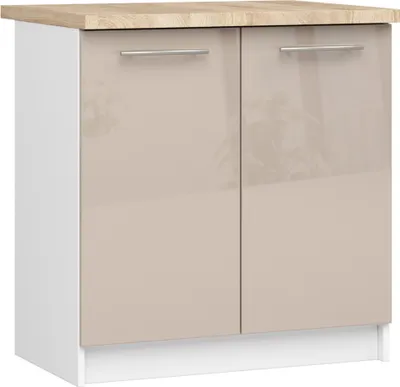 Produktbild von AKORD Furniture Factory KS0POLIBIACAPPOL015, 2 Tür(en), 2 Regale, Weiß, Drehtür, 16 mm, 460 mm